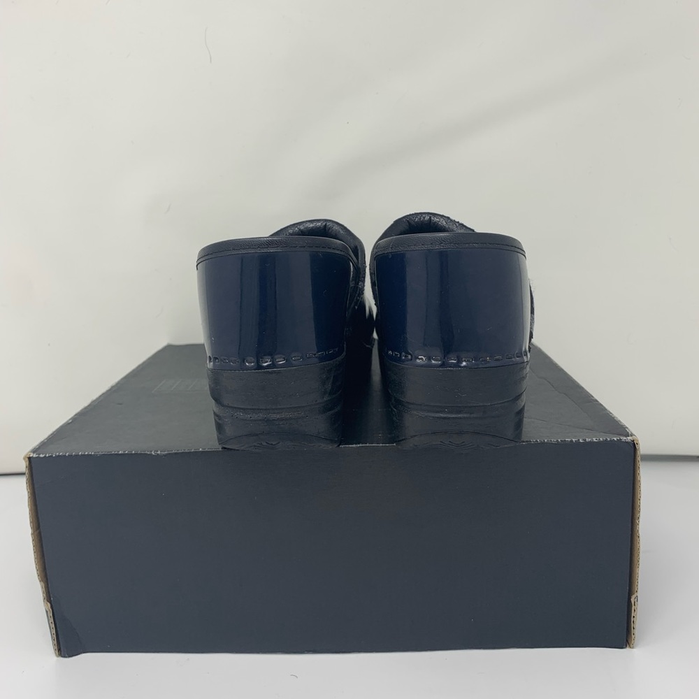 Dansko Navy Blue Leather Clogs - Picture 4 of 7